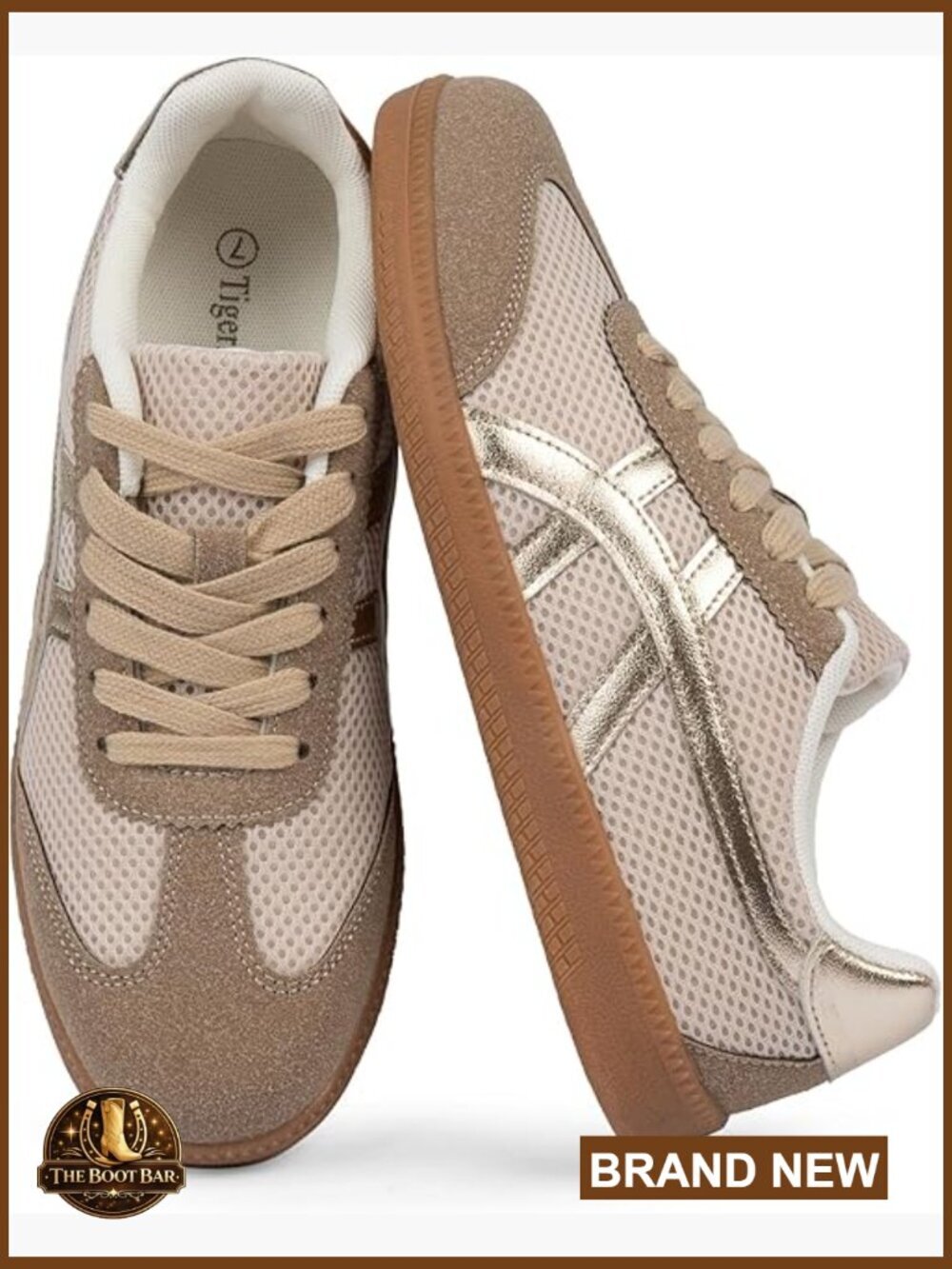 Lace Up Fashion Sneakers Non Slip Lightweight Casual Walking Shoes